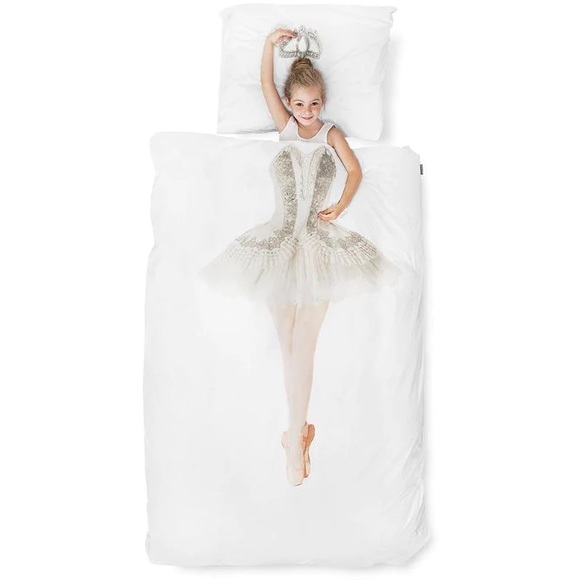 LIGHTLY USED snurk ballerina duvet cover!!! original price: 175$ 0 stains!!! - Picture 2 of 2
